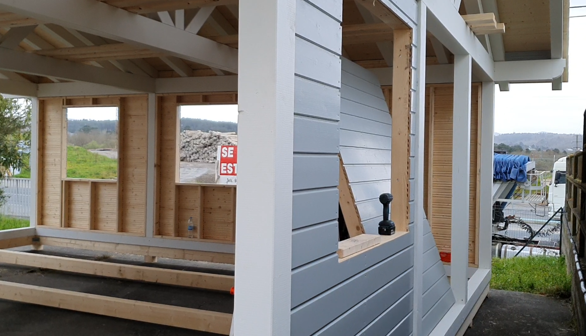 Holzhäuser mit Mini Elementen - Montage
